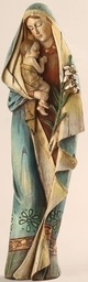 [RO-27013] 12.5&quot; Madonna &amp; Child W/Lily