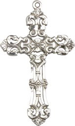 [0648YSS] Sterling Silver Cross Medal