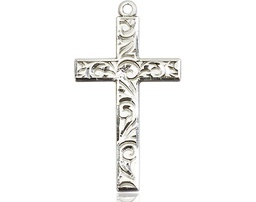 [0653YSS] Sterling Silver Cross Medal