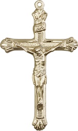 [0657GF] 14kt Gold Filled Crucifix Medal