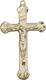 [0664GF] 14kt Gold Filled Crucifix Medal