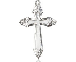 [0665YSSY] Sterling Silver Cross Medal - With Box