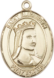 [8033GF] 14kt Gold Filled Saint Elizabeth of Hungary Medal