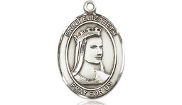 [8033SSY] Sterling Silver Saint Elizabeth of Hungary Medal - With Box