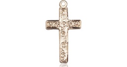 [0672YGF] 14kt Gold Filled Cross Medal