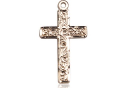 [0673YGF] 14kt Gold Filled Cross Medal