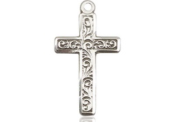 [0673YSS] Sterling Silver Cross Medal