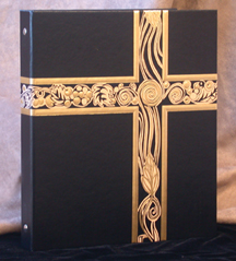 [6511] Ceremonial Binder Black With Gold Foil