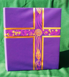 [6629] Ceremonial Binder Royal Purple/Gold