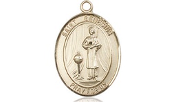[8038GF] 14kt Gold Filled Saint Genesius of Rome Medal