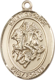 [8040GF] 14kt Gold Filled Saint George Medal