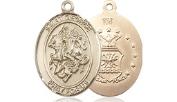 [8040GF1] 14kt Gold Filled Saint George Air Force Medal