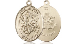 [8040GF2] 14kt Gold Filled Saint George Army Medal