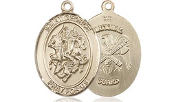 [8040GF5] 14kt Gold Filled Saint George National Guard Medal