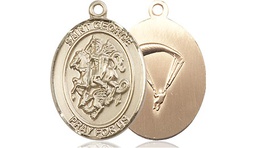 [8040GF7] 14kt Gold Filled Saint George Paratrooper Medal