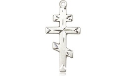 [0250SS] Sterling Silver Saint Andrew Cross Medal