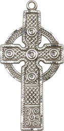 [0253SS] Sterling Silver Kilklispeen Cross Medal