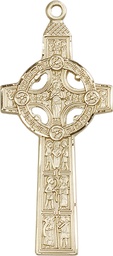 [0255GF] 14kt Gold Filled Scriptures Cross Medal