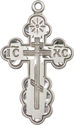 [0257SS] Sterling Silver Saint Olga Cross Medal