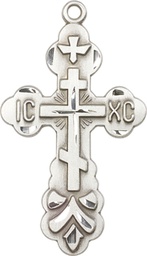 [0260SS] Sterling Silver Cross Medal