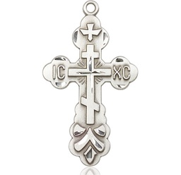 [0260SS] Sterling Silver Cross Medal