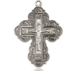 [0266SS] Sterling Silver Irene Cross Medal