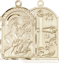 [0267GF] 14kt Gold Filled Mother of God Medal