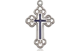 [0272ESS] Sterling Silver Russian Cross Medal