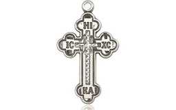 [0272SS] Sterling Silver Russian Cross Medal