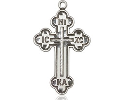 [0273SS] Sterling Silver Russian Cross Medal