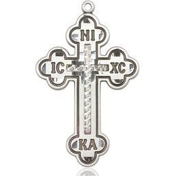 [0274SS] Sterling Silver Cross Medal