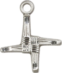 [0291SS] Sterling Silver Saint Brigid Cross Medal