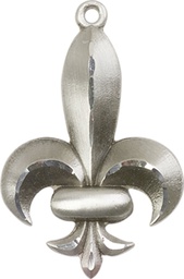 [0292SS] Sterling Silver Fleur de Lis Medal