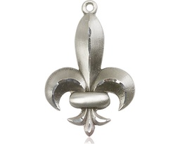 [0292SS] Sterling Silver Fleur de Lis Medal