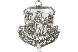 [0345SS] Sterling Silver Lord Is My Shepherd Medal