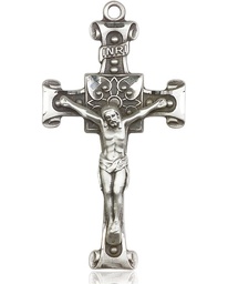 [0479SS] Sterling Silver Crucifix Medal
