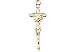 [0563GF] 14kt Gold Filled Papal Crucifix Medal
