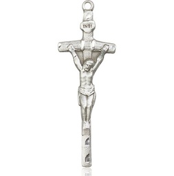 [0564SS] Sterling Silver Papal Crucifix Medal