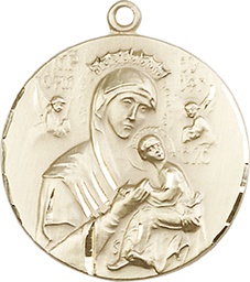 [0567GF] 14kt Gold Filled Our Lady of Perpetual Help Medal