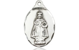 [0599ISS] Sterling Silver Infant of Prague Medal