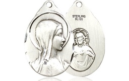 [0599SS] Sterling Silver Sorrowful Mother Medal