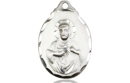 [0599SSS] Sterling Silver Scapular Medal