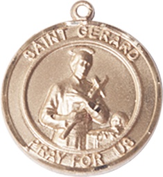 [8042RDGF] 14kt Gold Filled Saint Gerard Medal