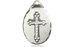 [0599YSS] Sterling Silver Cross Medal