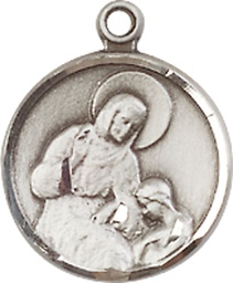 [0601ASS] Sterling Silver Saint Ann Medal