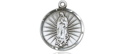 [0601FSS] Sterling Silver Our Lady of Guadalupe Medal