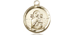 [0601HGF] 14kt Gold Filled Our Lady of Perpetual Help Medal