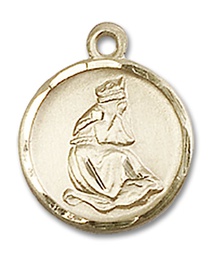 [0601LGF] 14kt Gold Filled Our Lady of la Salette Medal