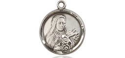 [0601TSS] Sterling Silver Saint Theresa Medal