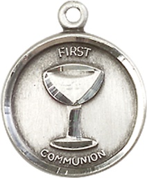 [0601WSS] Sterling Silver Communion Medal